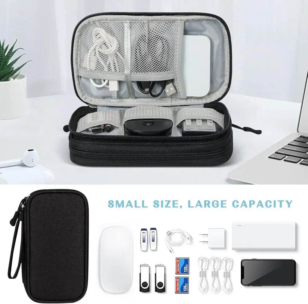 Travel Cable Bag Portable Digital Storage Pouch Charger Data Cable USB Bag Organizer Waterproof Electronic Accessory Storage Bag