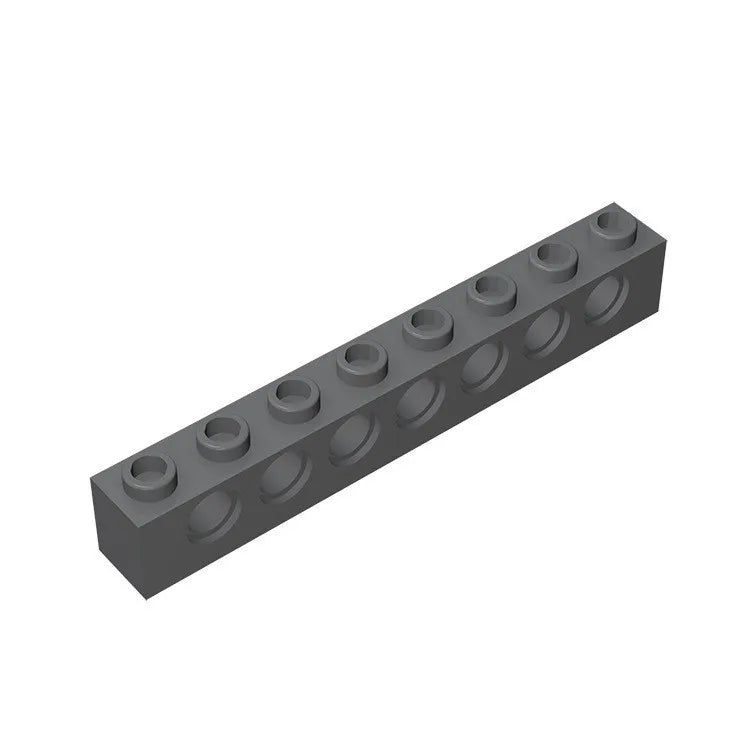 20PCS 3702 Building Blocks Technology Parts 1x8 Beam with 7 Holes DIY Repair Arms Creative MOC Bricks Replacement Accessories