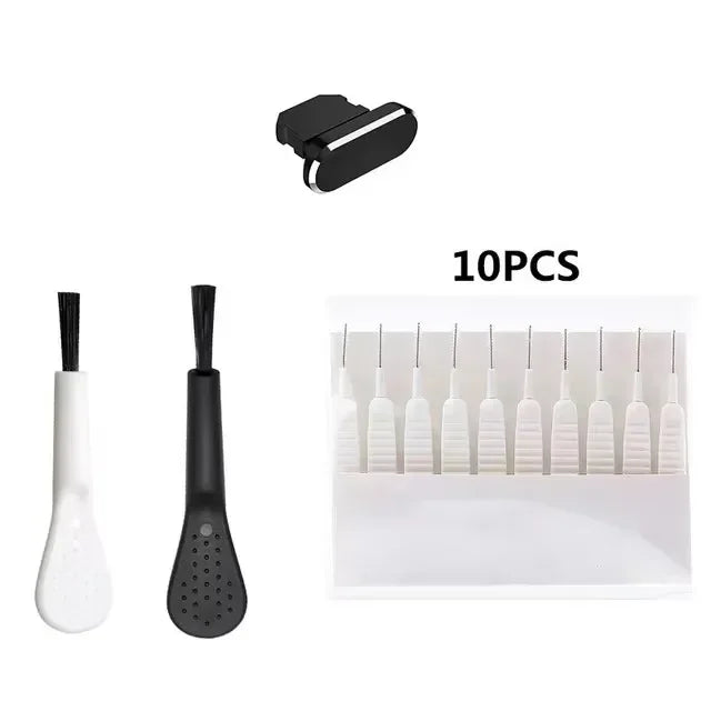 Mobile Phone Speaker Charging Port Cleaning Set Dust Plug for iPhone 16 15 14 Earphones Clean Kit Brush for Samsung Xiaomi