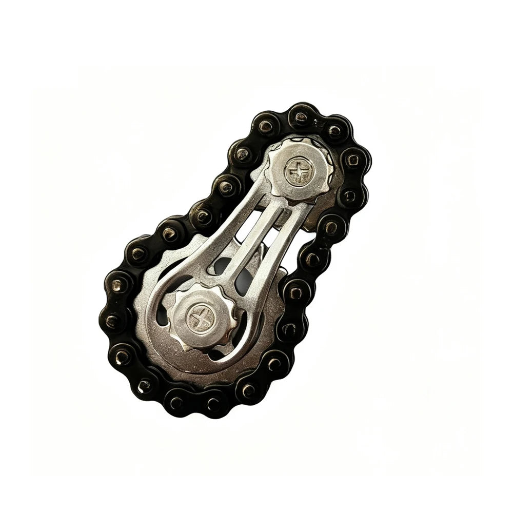 Metal Sprockets Flywheel Gear Fingertip Gyro Fidgeting Spinner Antistress Anxiety Bike Chains Spinner Fidget Toys for Adult Kids
