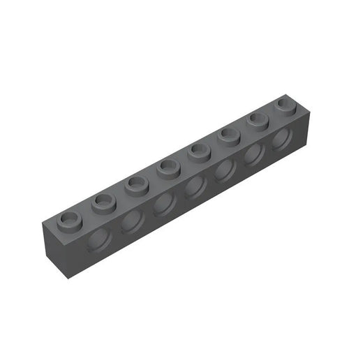 20PCS 3702 Building Blocks Technology Parts 1x8 Beam with 7 Holes DIY Repair Arms Creative MOC Bricks Replacement Accessories