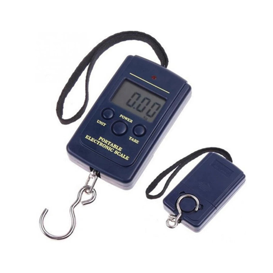 40kg Multifunctional Mini Electronic Digital Portable Hanging Scale Weighs Tool for Fishing Luggage Suitcase Travel Hook Scales