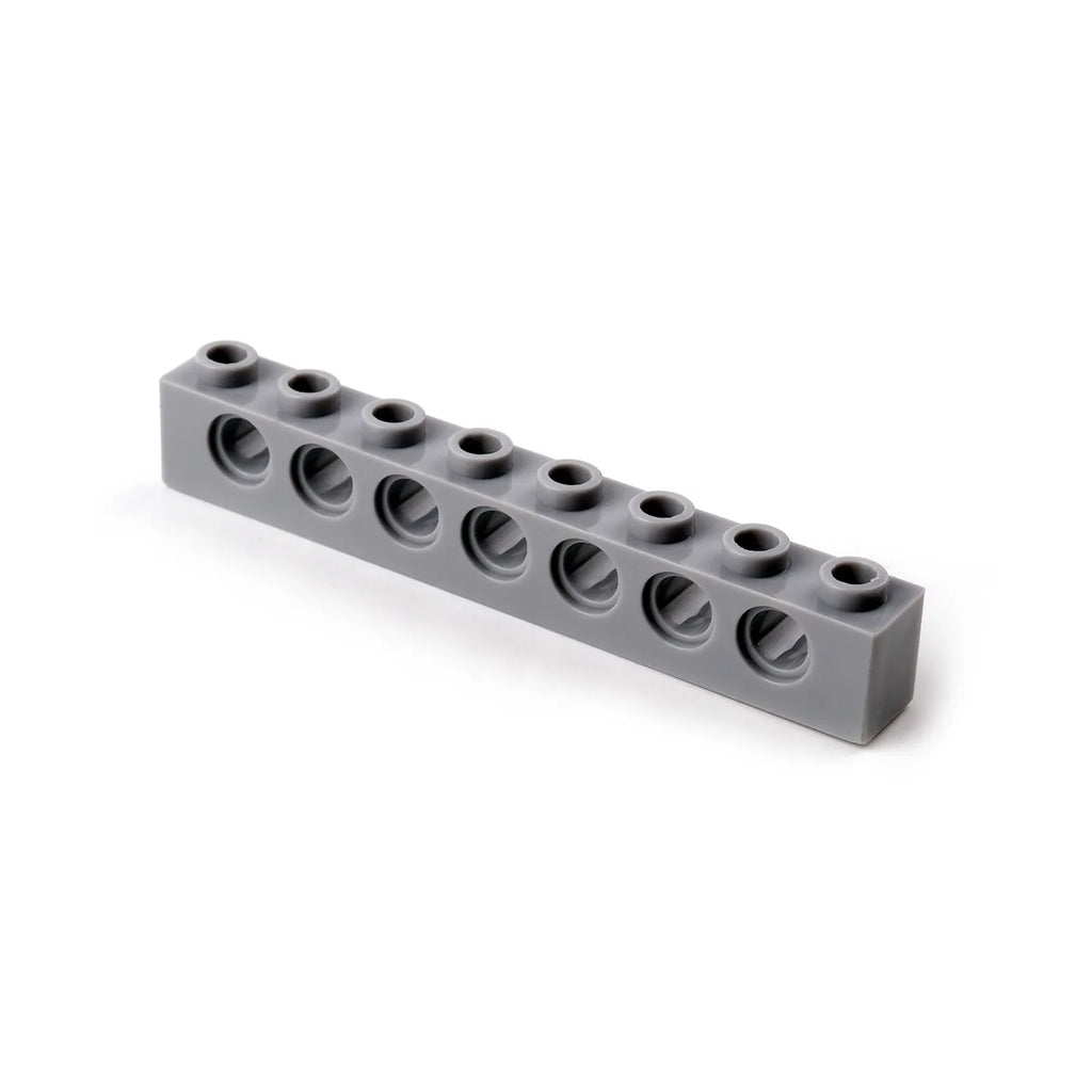20PCS 3702 Building Blocks Technology Parts 1x8 Beam with 7 Holes DIY Repair Arms Creative MOC Bricks Replacement Accessories