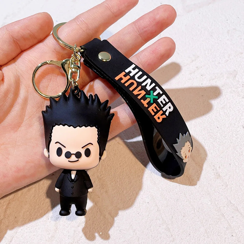 Anime Hunter x Hunter Keychain, Cosplay GON·FREECSS Doll Killua Figure Keyrings Car Bag Key Chain Accessories Wholesale