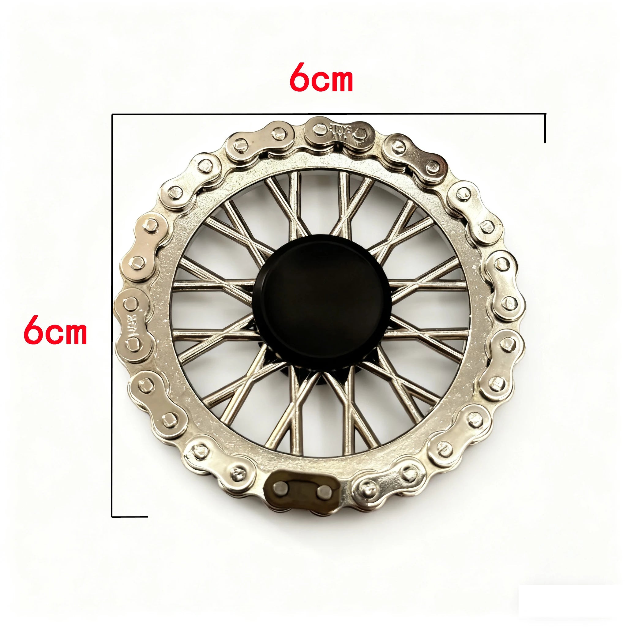 Metal Sprockets Flywheel Gear Fingertip Gyro Fidgeting Spinner Antistress Anxiety Bike Chains Spinner Fidget Toys for Adult Kids