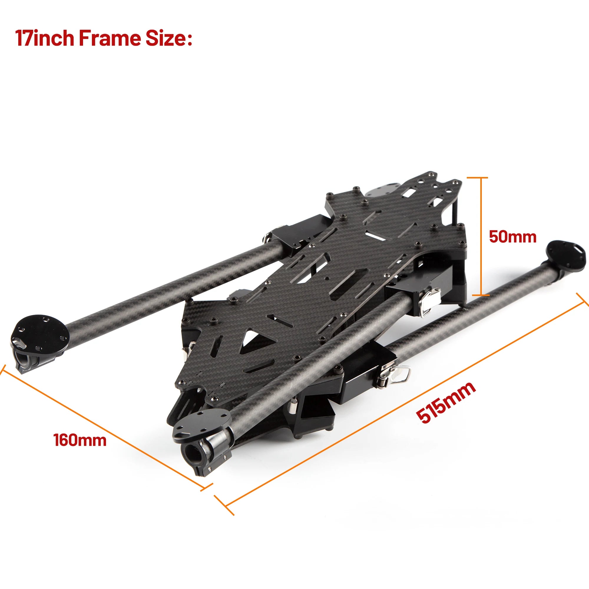 15inch /17inch FPV Carbon Fiber Foldable Frame Kit 670mm/790mm Wheelbase for Long Range FPV RC Freestyle Drone DIY Accessories