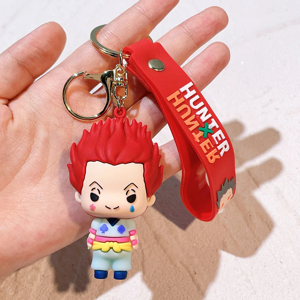 Anime Hunter x Hunter Keychain, Cosplay GON·FREECSS Doll Killua Figure Keyrings Car Bag Key Chain Accessories Wholesale