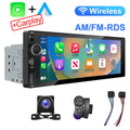 IPS 6.9 Inch 1Din Wireless Or wired Carplay Android Auto Car Radio Multimedia MP5 Player 1 Din DVD Bluetooth Stereo USB Charging