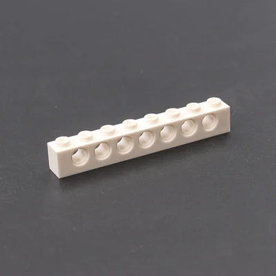 20PCS 3702 Building Blocks Technology Parts 1x8 Beam with 7 Holes DIY Repair Arms Creative MOC Bricks Replacement Accessories