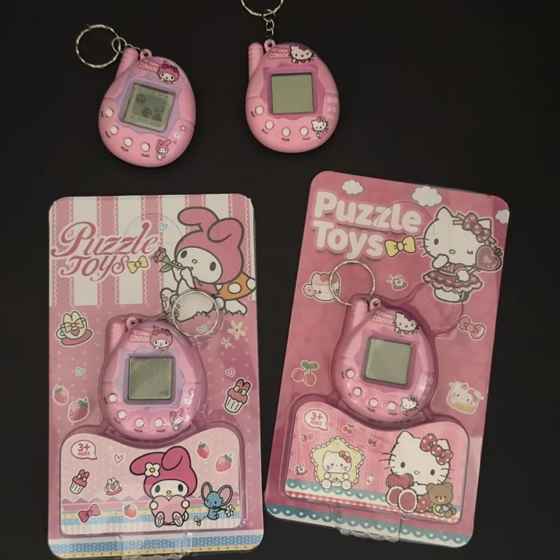 Hot Hello Kitty Electron Pet Interaction Machine Anime My Melody Child Toy Multi-functional Keychain Festival Gift Wholesale New