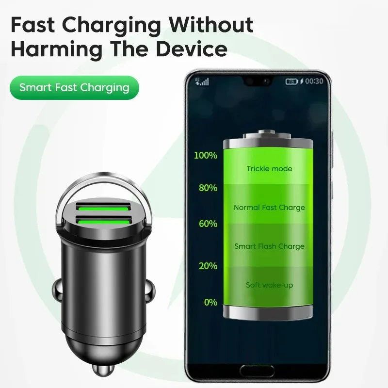 200W USB Car Fast Charger PD USB Quick Charger 3.0 USB Type C Fast Charging Phones Adapter For iphone Xiaomi 17 15 Samsung VIVO