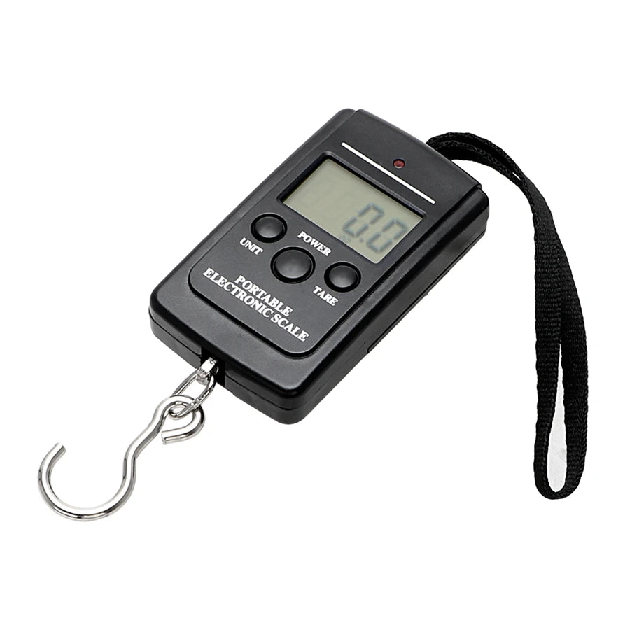 40kg Multifunctional Mini Electronic Digital Portable Hanging Scale Weighs Tool for Fishing Luggage Suitcase Travel Hook Scales