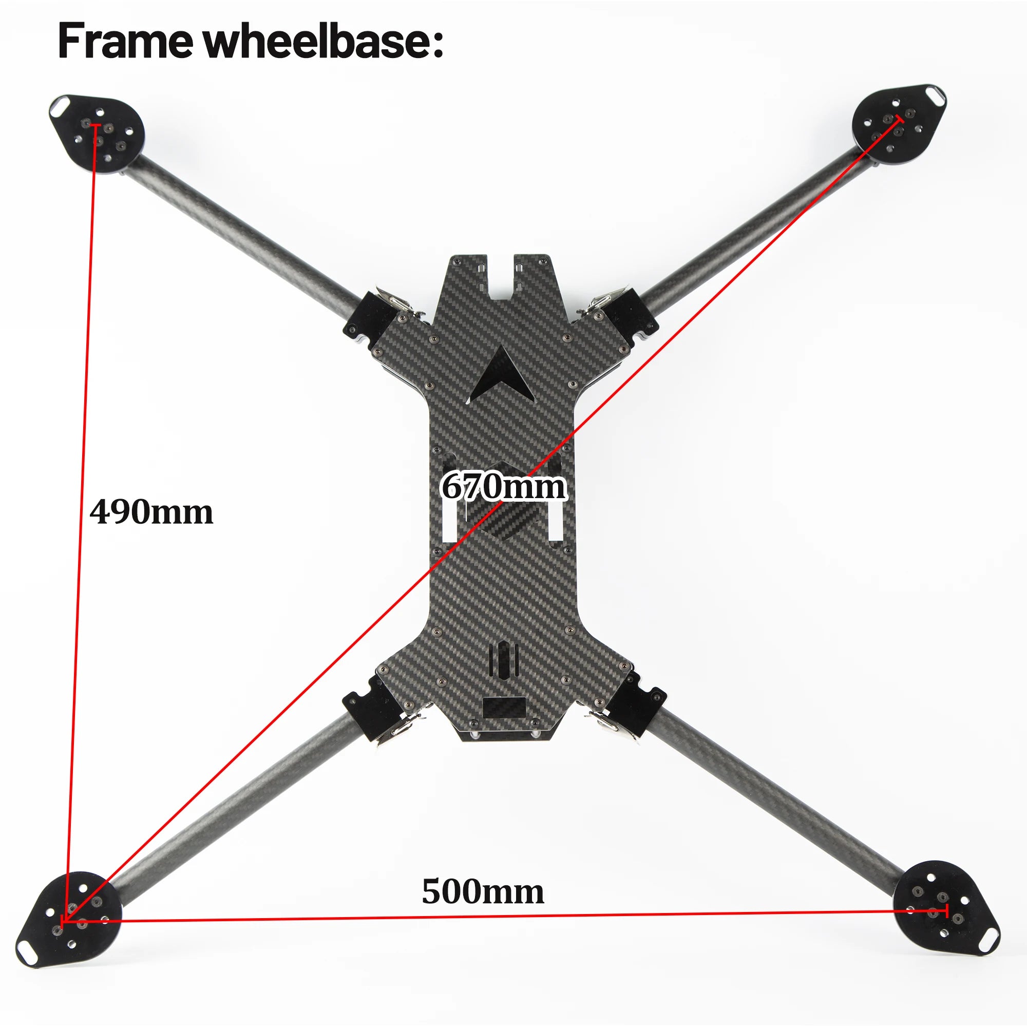 15inch /17inch FPV Carbon Fiber Foldable Frame Kit 670mm/790mm Wheelbase for Long Range FPV RC Freestyle Drone DIY Accessories