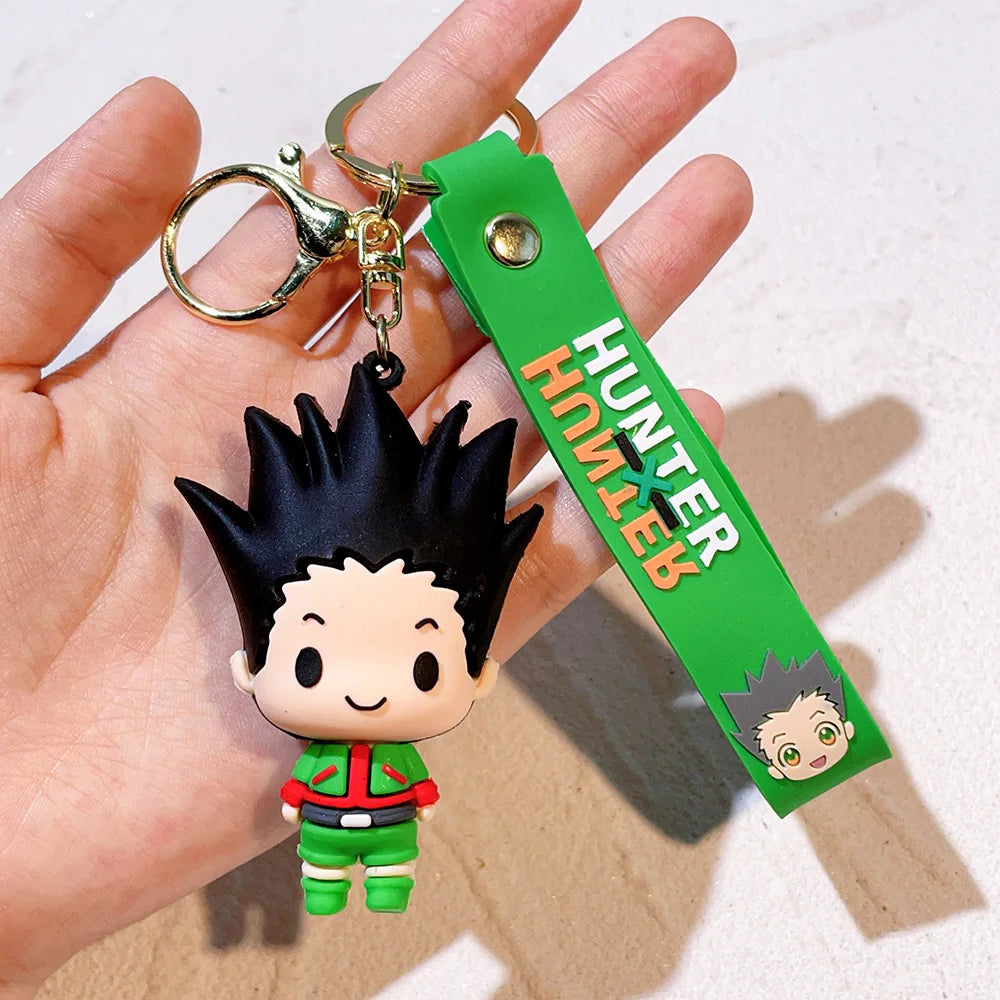 Anime Hunter x Hunter Keychain, Cosplay GON·FREECSS Doll Killua Figure Keyrings Car Bag Key Chain Accessories Wholesale