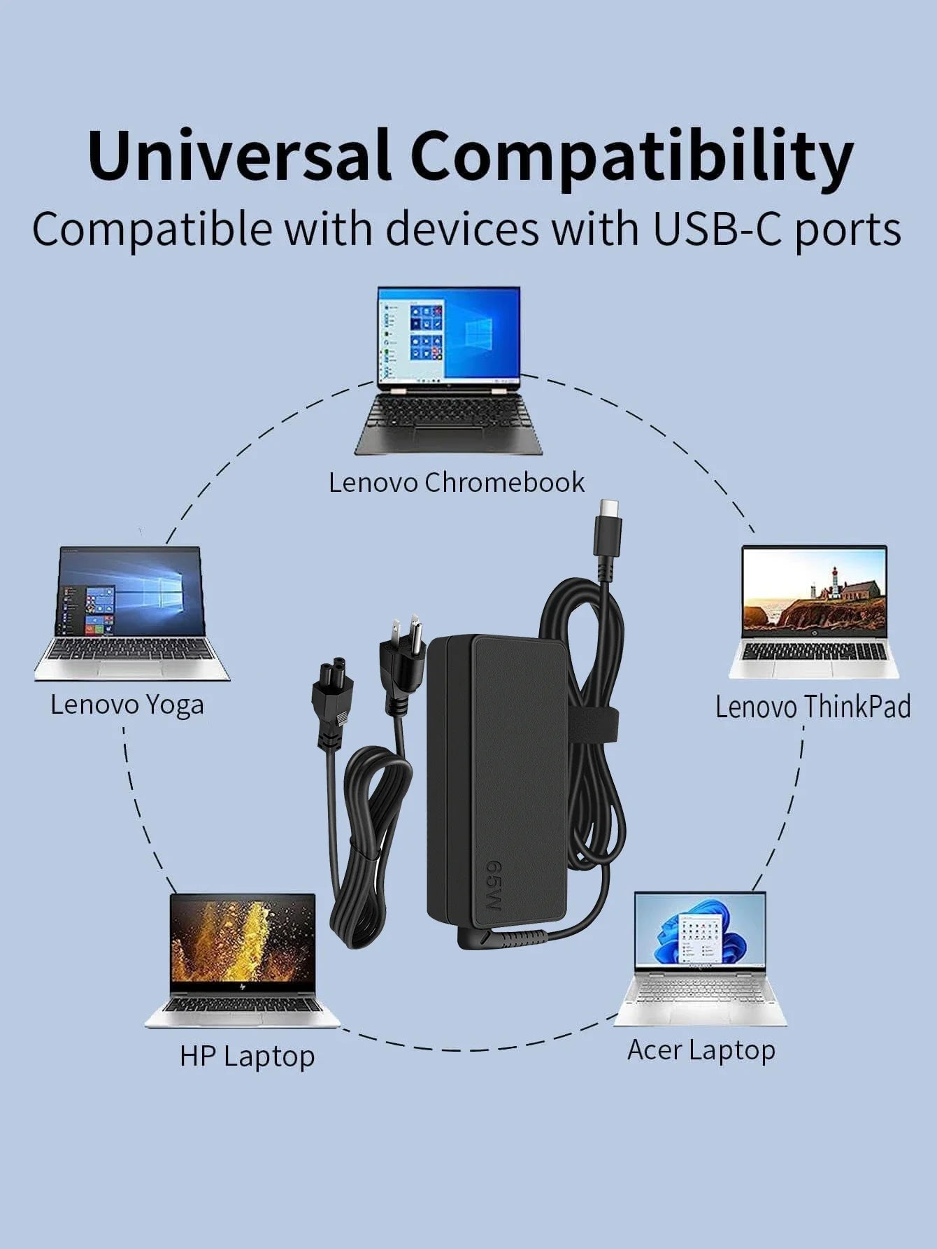 Type C 65W Laptop Charger