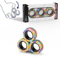 3Pcs Magnetic Rings Fidget Toy Set Adult Fidget Magnets Spinner Rings Fidget Pack Great Gift for Adults Teens Kids