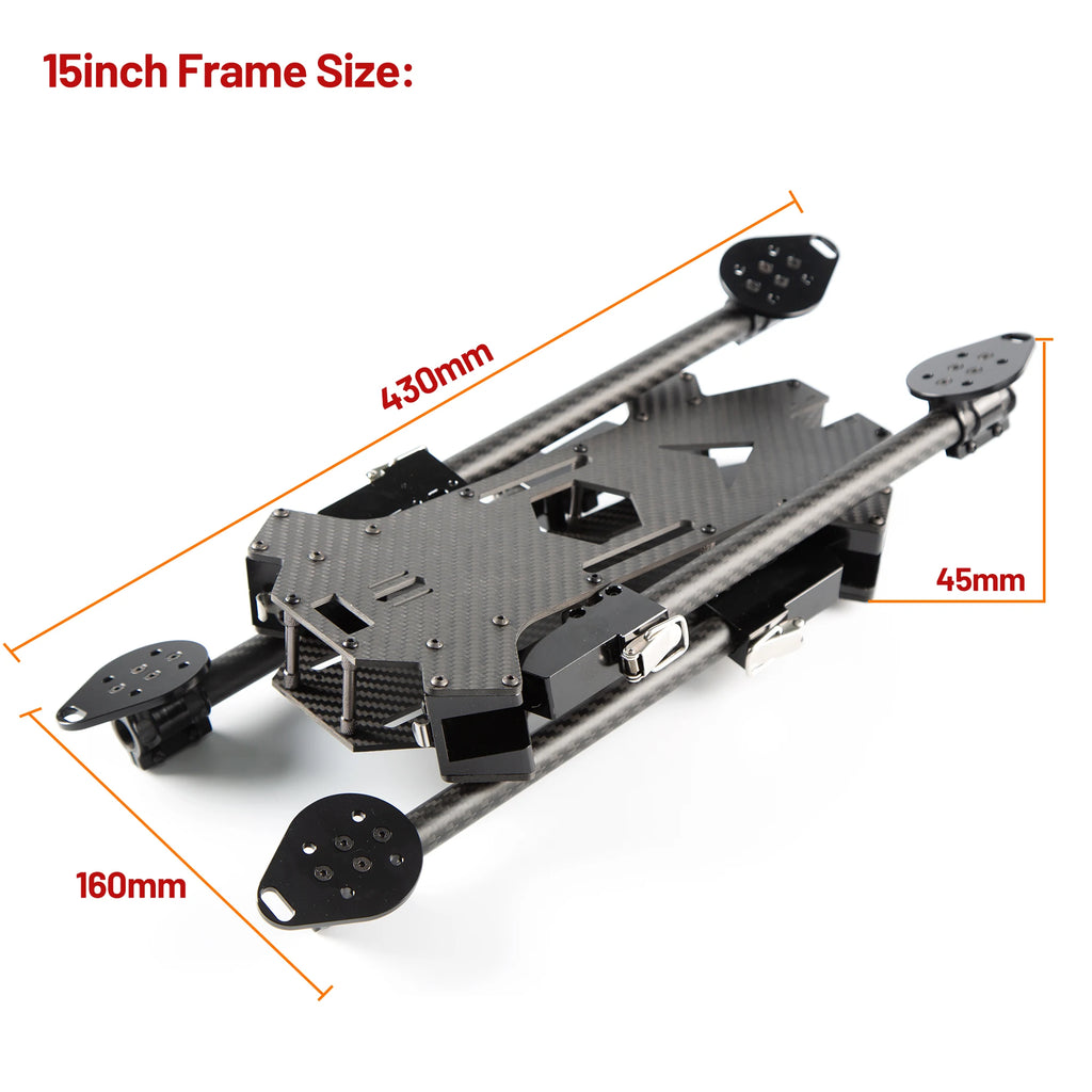15inch /17inch FPV Carbon Fiber Foldable Frame Kit 670mm/790mm Wheelbase for Long Range FPV RC Freestyle Drone DIY Accessories