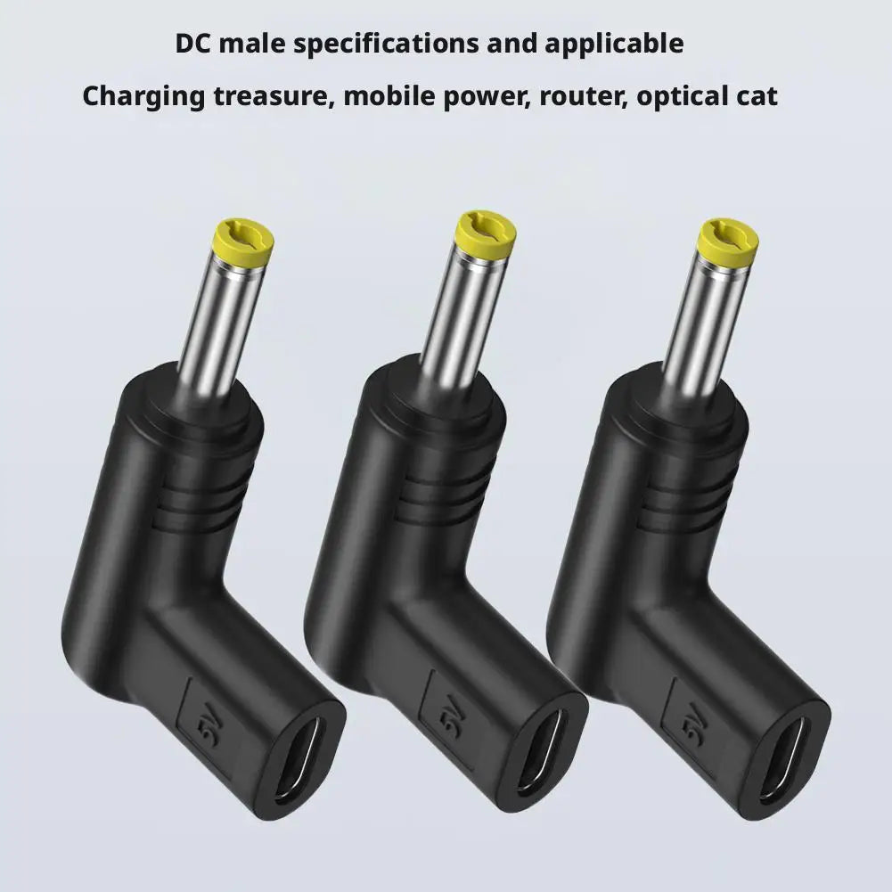3PCS 100W Type C to Universal Laptop Charger Converter for Asus Lenovo Hp Dell Acer Samsung USB C Fast Charger Adapter Connector